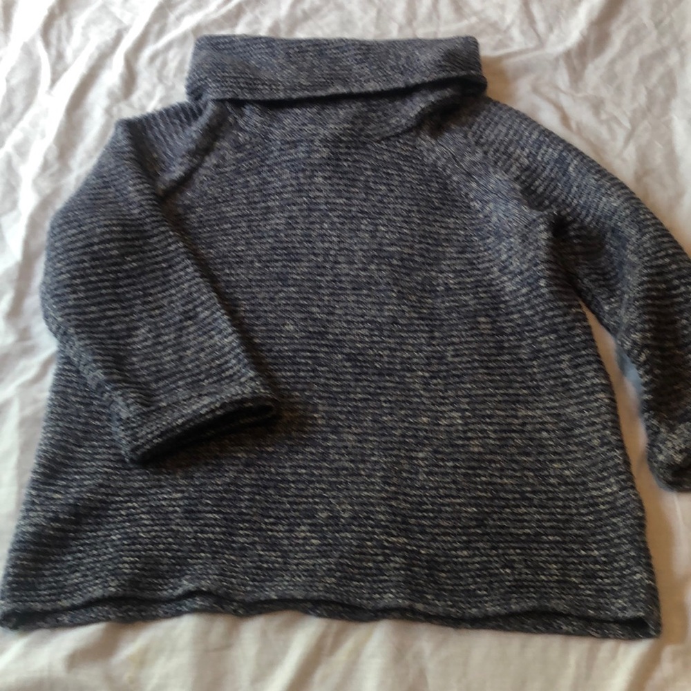 Cozy Lavender Cowl Neck Sweater with Textured Knit